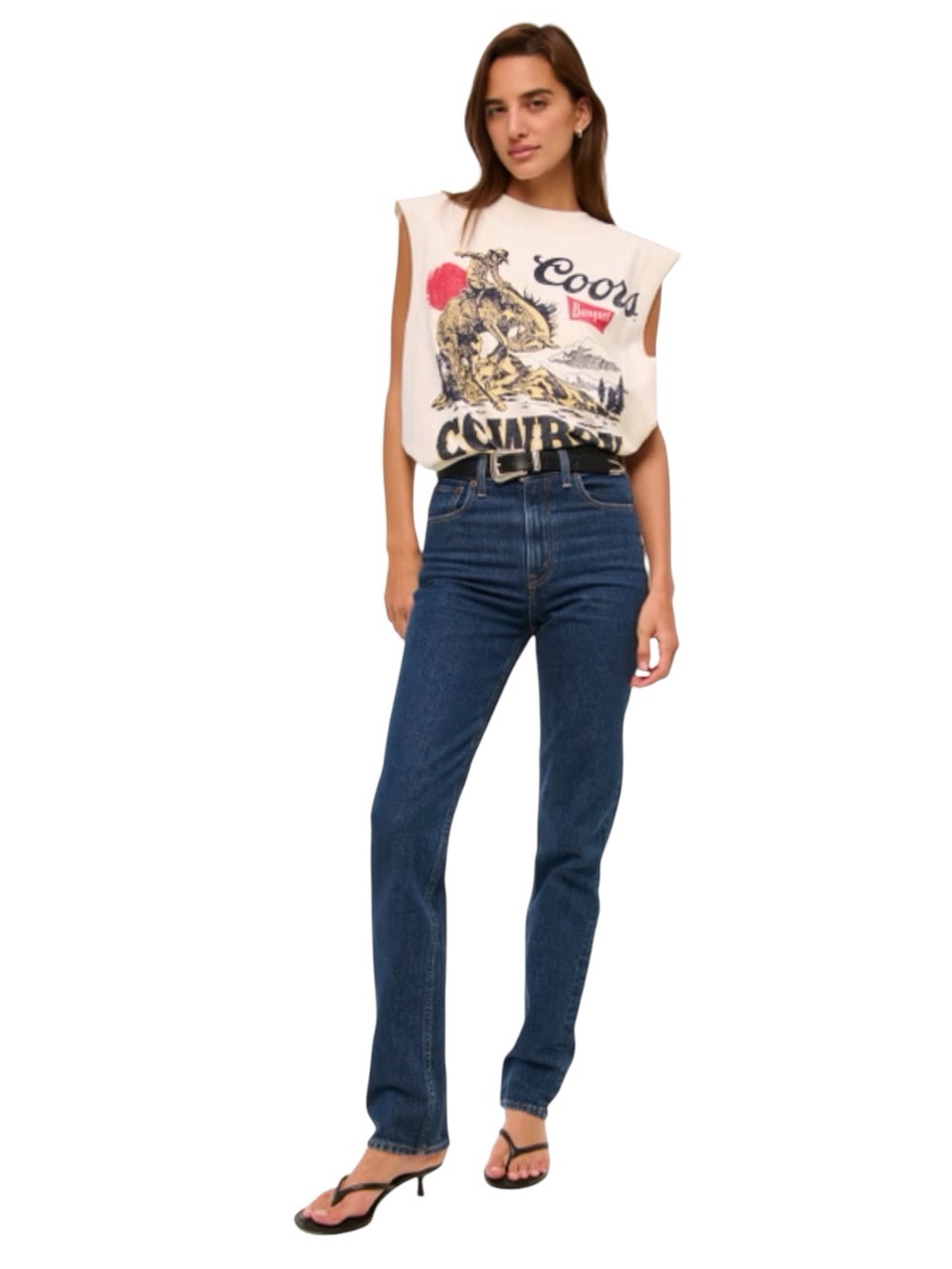 Abercrombie and Fitch Vintage Comfort Stretch Ultra High Rise 90s Straight Jeans